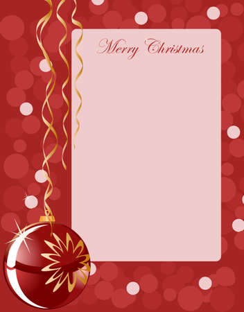 Christmas background blank whith ballのイラスト素材
