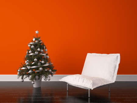 Render Christmas Room Interior Designの写真素材