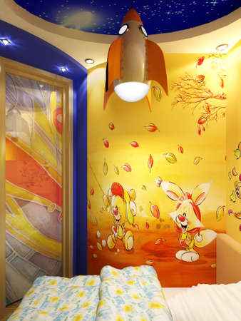 Interior design series: 3D interiorの写真素材