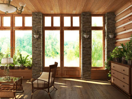Interior design series: 3D interiorの写真素材
