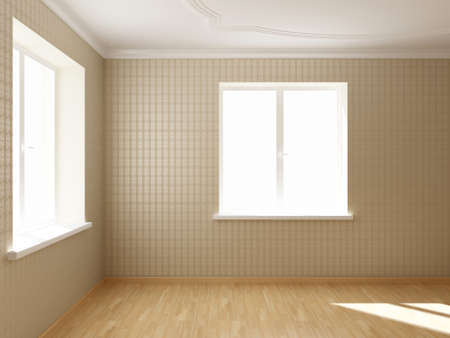 3D render empty interior roomの写真素材