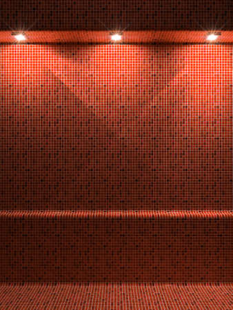 3D render empty interior roomの写真素材