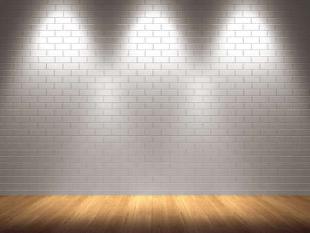 3D render empty interior roomの写真素材