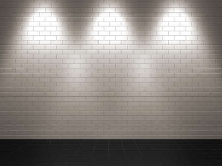 3D render empty interior roomの写真素材