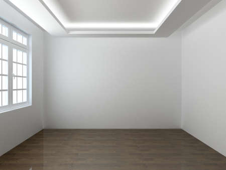 3D render empty interior roomの写真素材