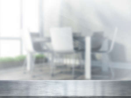 Table Top And Blur Interior of Backgroundの写真素材