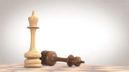 Chess figure, 3D renderingの写真素材