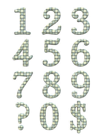 Alphabet letters, isolated on white 3d reder