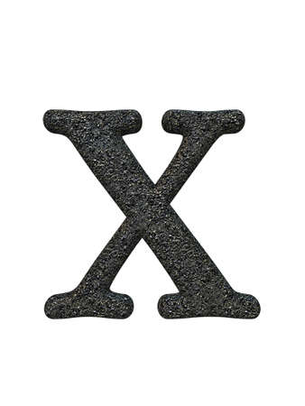 Alphabet letters, isolated on white 3d rederの写真素材