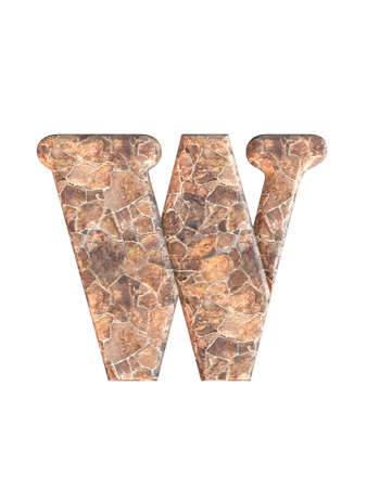 Alphabet letters, isolated on white 3d rederの写真素材