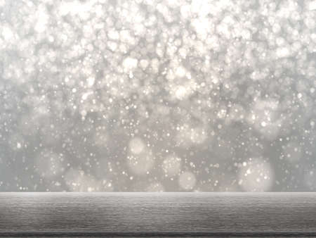 3D Rendering  Table Top And Blur Interior of Backgroundの写真素材