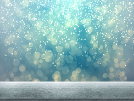 3D Rendering  Table Top And Blur Interior of Backgroundの写真素材