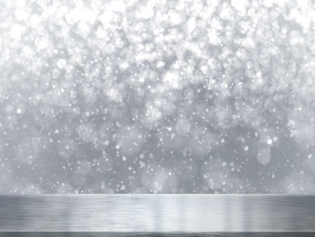 3D Rendering  Table Top And Blur Interior of Backgroundの写真素材