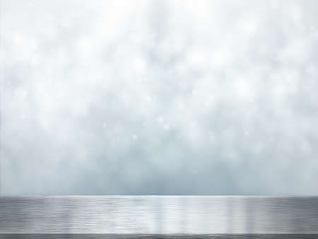 3D Rendering  Table Top And Blur Interior of Backgroundの写真素材