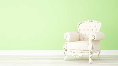 Modern light interior in the style of Provence, 3D renderの写真素材