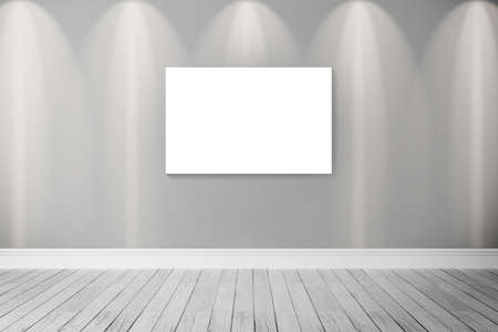 Empty bright interior in a modern style . 3D render