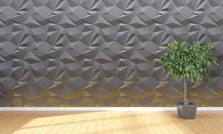 Bright interior with frame in a modern style . 3D renderの写真素材