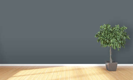 Bright interior with frame in a modern style . 3D renderの写真素材