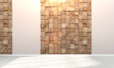 Empty interior in a modern style . 3D renderの写真素材