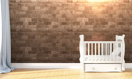 Empty children's room in a modern style . 3D renderの写真素材