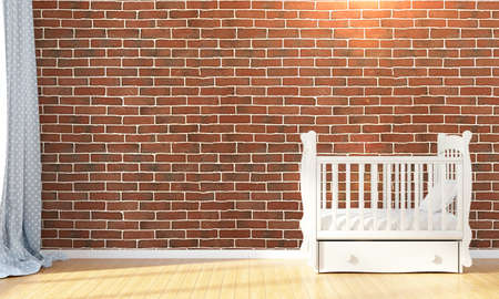 Empty children's room in a modern style . 3D renderの写真素材