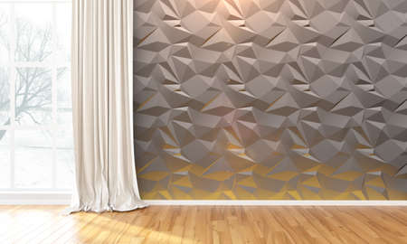 Empty interior  in a modern style . 3D render