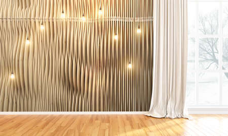 Empty interior  in a modern style . 3D renderの写真素材