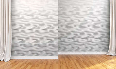 Empty  interior  in a modern style . 3D renderの写真素材