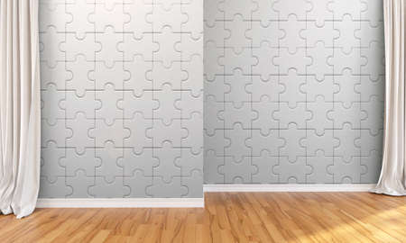 Empty  interior  in a modern style . 3D render