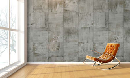 Bright interior  in a modern style . 3D renderの写真素材