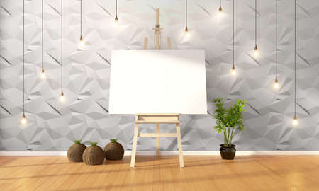 Bright interior  in a modern style . 3D renderingの写真素材