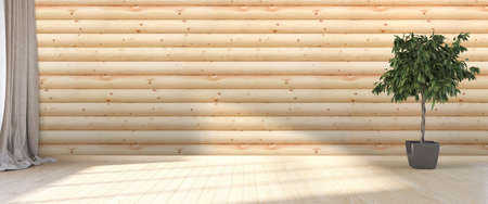 Bright interior in a modern style . 3D renderの写真素材