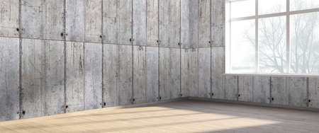 Bright interior in a modern style . 3D renderの写真素材