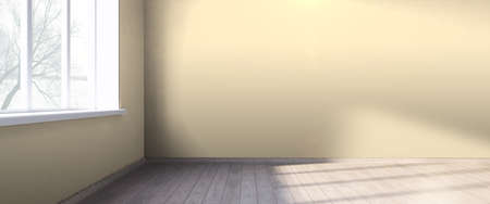 Bright interior in a modern style . 3D renderの写真素材