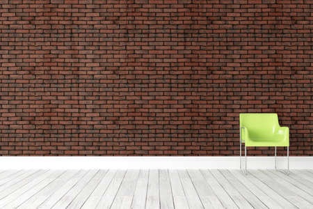 Beautiful modern interior with chair. 3D renderingの写真素材