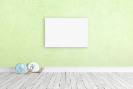 The beautiful modern empty interior. 3D renderingの写真素材