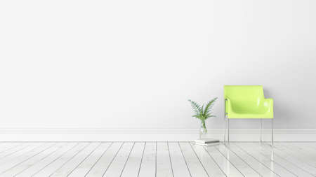 Modern bright interior . 3D renderingの写真素材