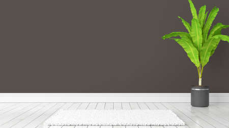 Modern bright interior . 3D renderingの写真素材