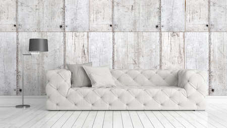 Beautiful modern living room interior with sofa. 3D renderingの写真素材