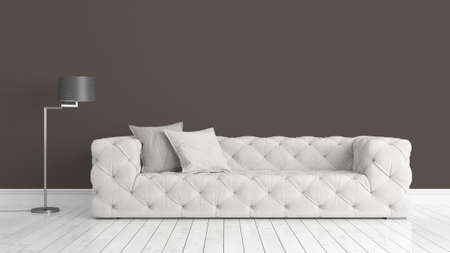 Beautiful modern living room interior with sofa. 3D renderingの写真素材