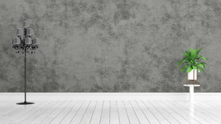 Modern bright interior . 3D renderingの写真素材