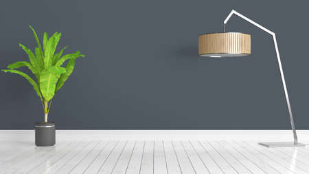 Modern bright interior . 3D renderingの写真素材