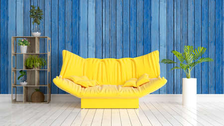 Modern bright interior . 3D renderingの写真素材