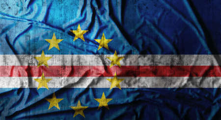 Grunge crumpled Guinea-Bissau flag. 3d renderingの写真素材