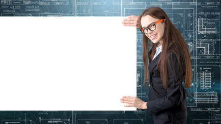 Businesswoman Architect Engineer Construction Design and Business Conceptの写真素材