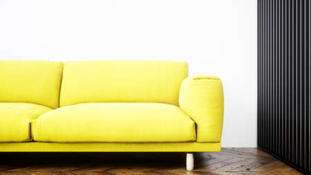 Modern design living room interior in Scandinavian style . 3D renderingの写真素材