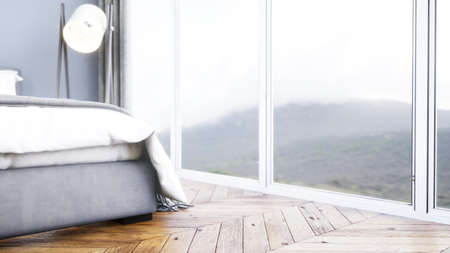 Modern design living room interior in Scandinavian style . 3D renderingの写真素材