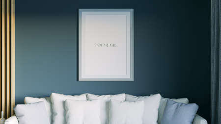 Modern interior of a room with an