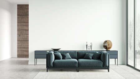 Beautiful interior of a modern room. Bright