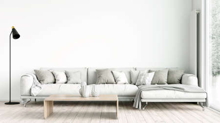 Modern stylish interior of the living roomの写真素材